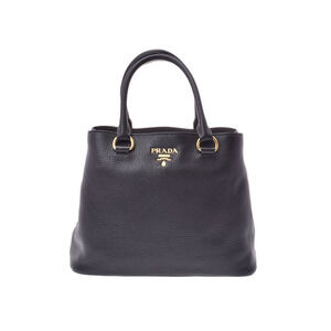 Prada handbag black calfskin strap card